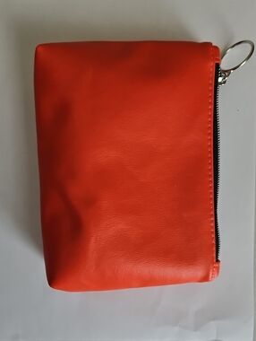 Orange Cosmetic Pouch - Unbranded Travel Makeup Bag
